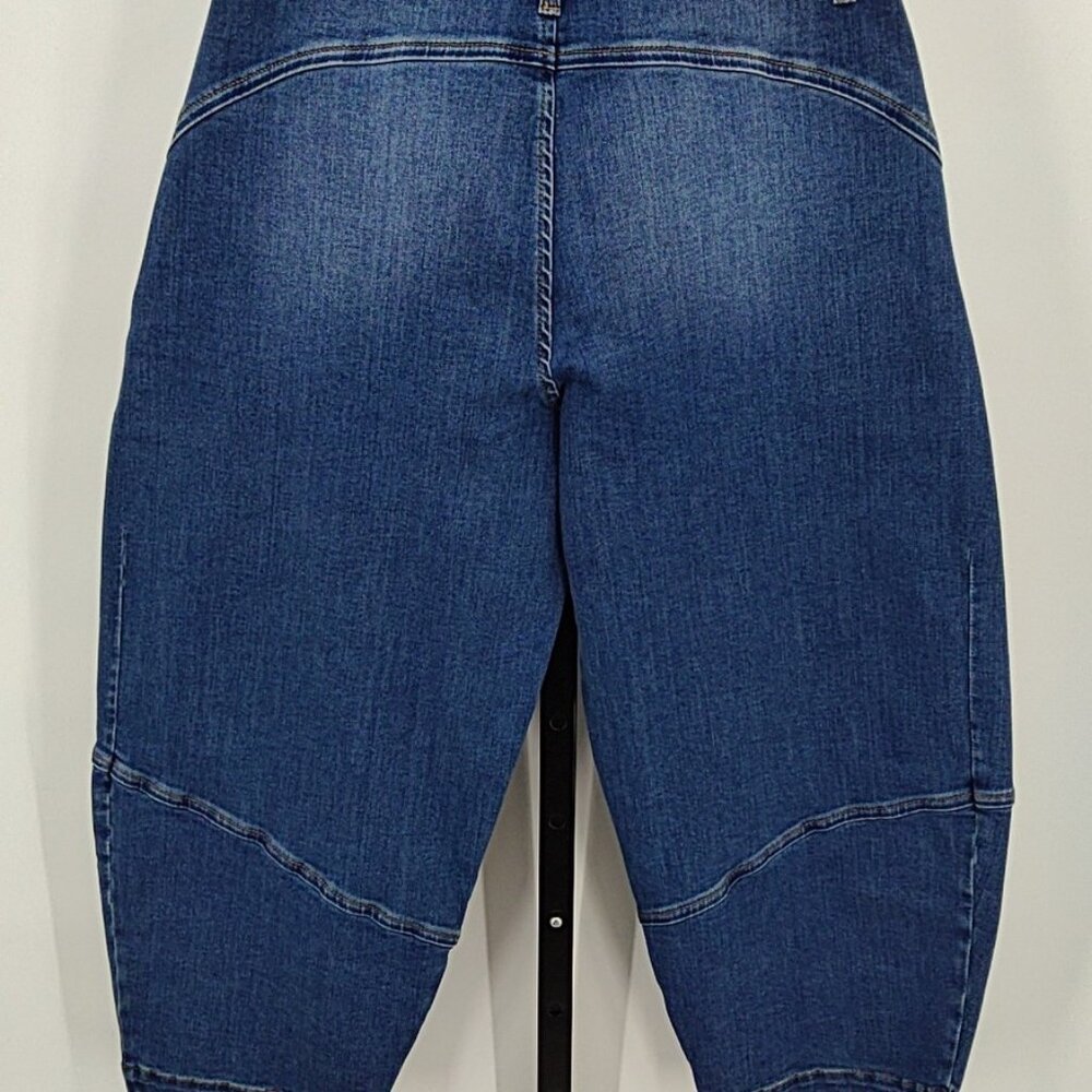 NEW Ruti Petite Denim Wide-ish Pants, Medium Wash, 8P - Picture 4 of 15